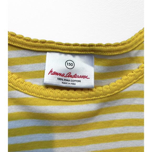 Hanna Andersson Pima Cotton Striped Shirt, Size 12 - Picture 4 of 5